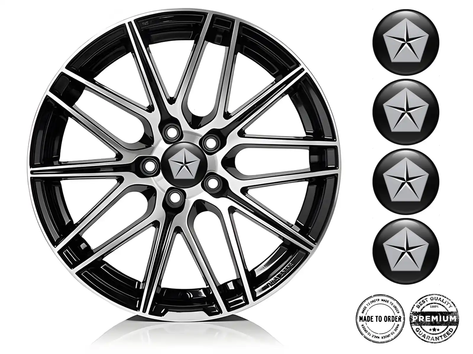 Chrysler  Radaufkleber Edition Luxus-Silikon-Stil